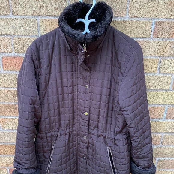 Vintage 90s Andrew Marc New York Jacket XS Brown - Picture 3 of 11